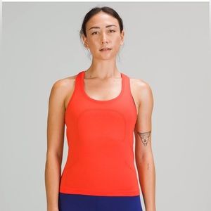 Red/orange lulu swiftly tank!!! Barely worn.